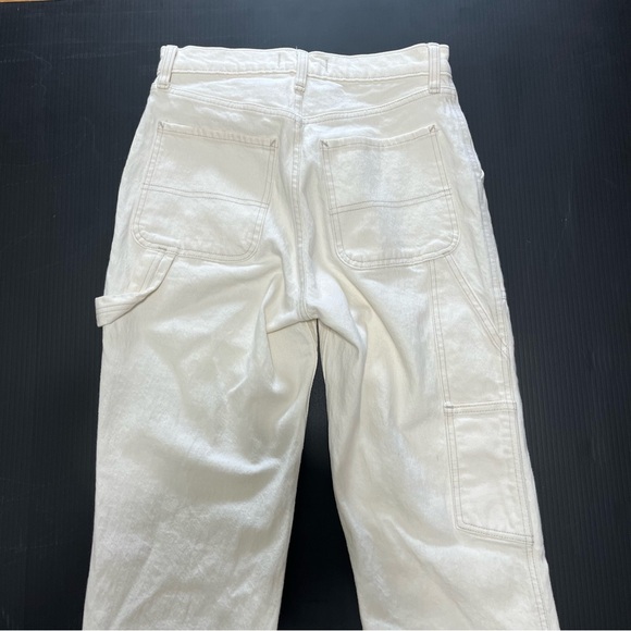 Abercrombie & Fitch The 90s Straight Jean Ultra High Rise In Cream Size 28/6 - Picture 5 of 9